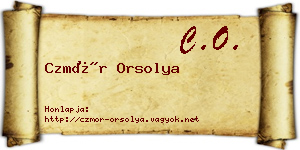 Czmór Orsolya névjegykártya